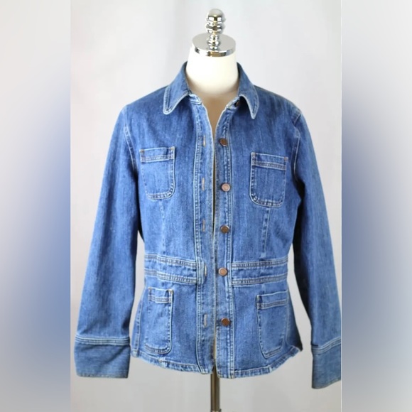 Jones Wear Jackets & Blazers - Jones Sport Denim Utility Jacket